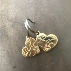 Michael kors heart earrings